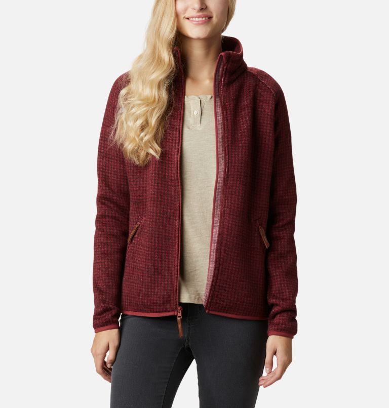 Red Women's Chillin Fleece Jacket | UXVEAG-298 - Columbia Outlet Store