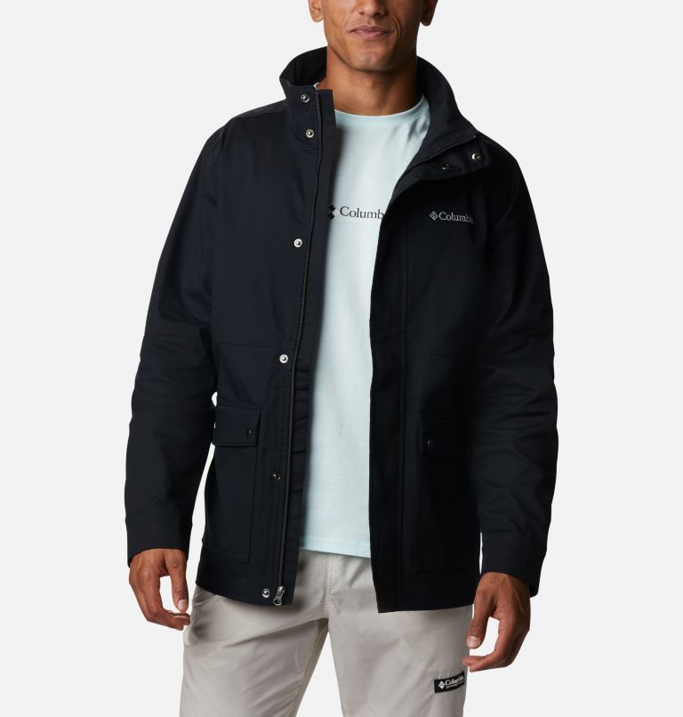 Black Men's Tanner Ranch Windbreaker | JQSXMF-961 - Columbia Outlet Store