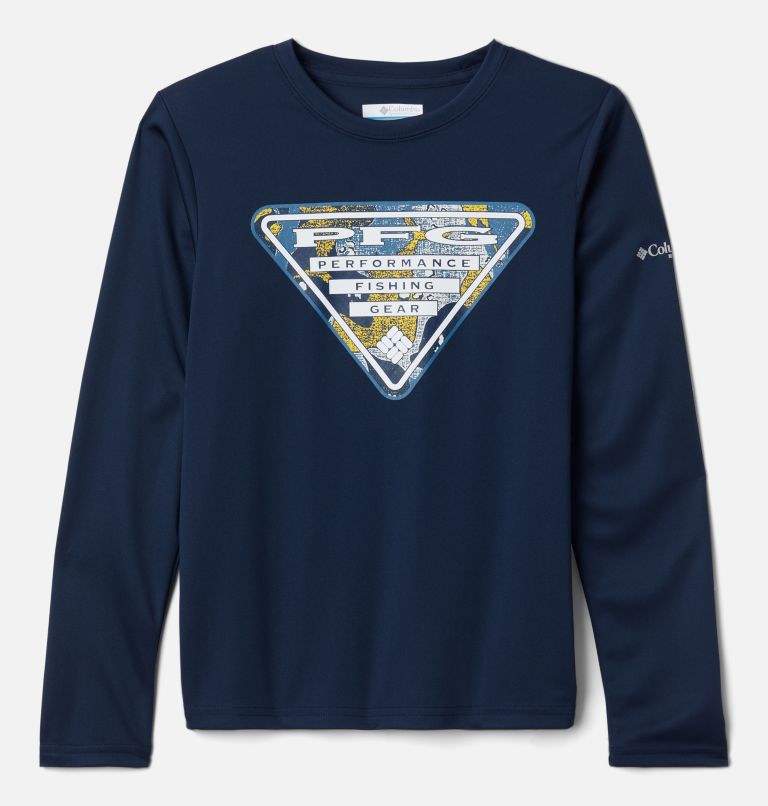 Navy Kids' PFG Terminal Tackle Shirts | GBPMFV-689 - Columbia Outlet Store