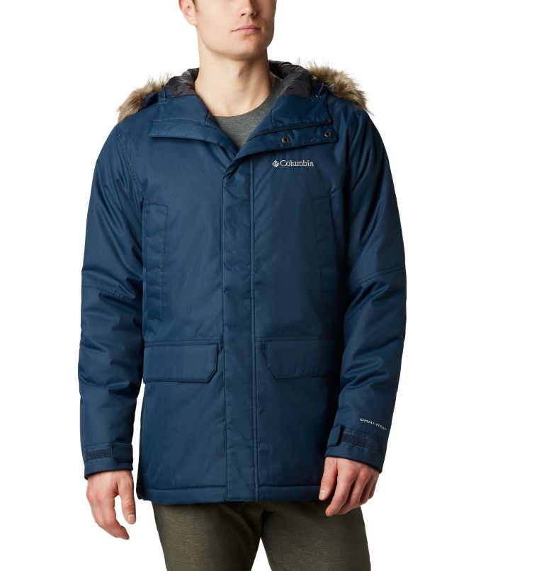 Navy Men's Penns Creek II Parkas | QLTHMI-354 - Columbia Outlet Store
