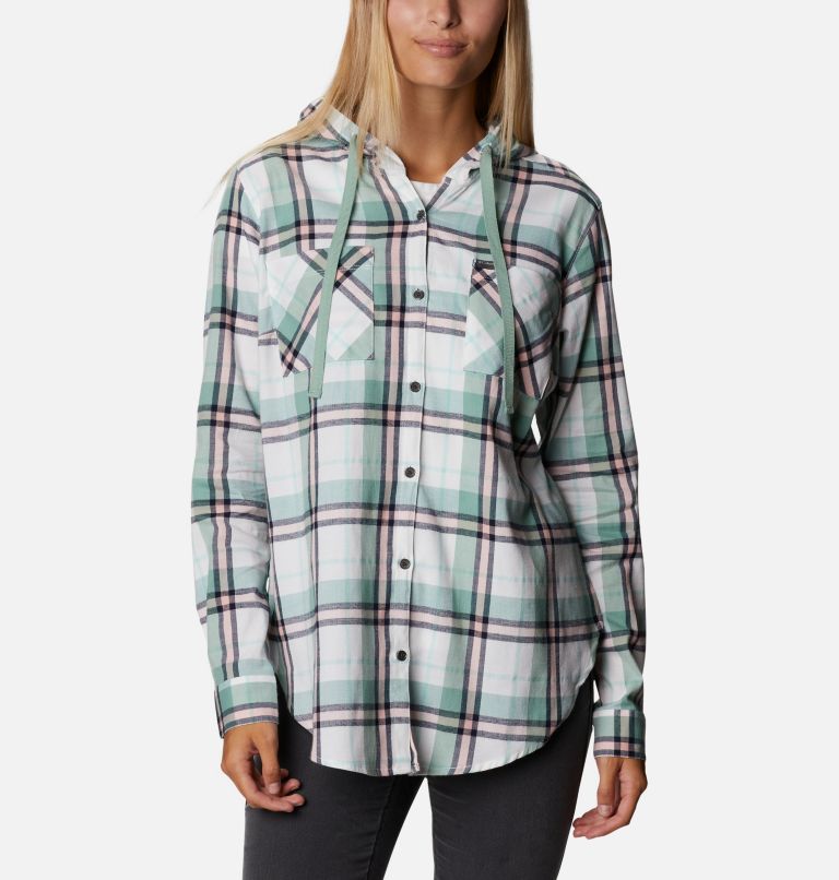 Green Women's Anytime Shirts | ABGCZW-579 - Columbia Outlet Store