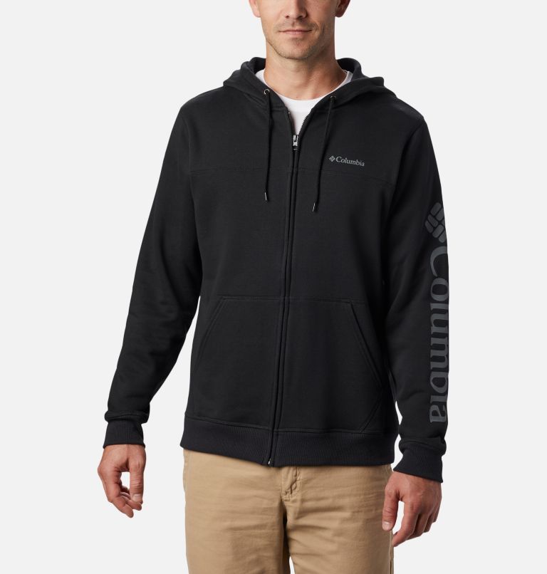 Black Grey Men's Logo Hoodies | FBGRNM-091 - Columbia Outlet Store