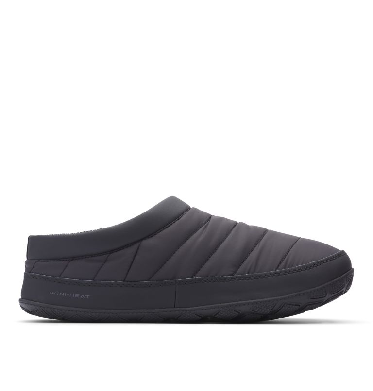 Black Grey Men's Omni-Heat Slippers | KELJWZ-987 - Columbia Outlet Store