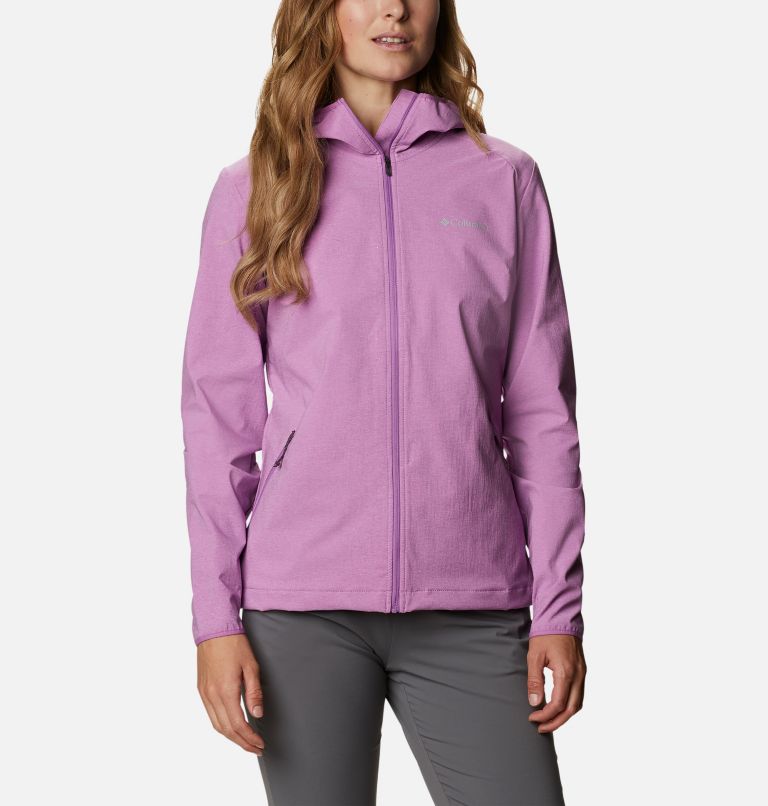 Pink Women's Heather Canyon Rain Jacket | RHTVLX-035 - Columbia Outlet Store