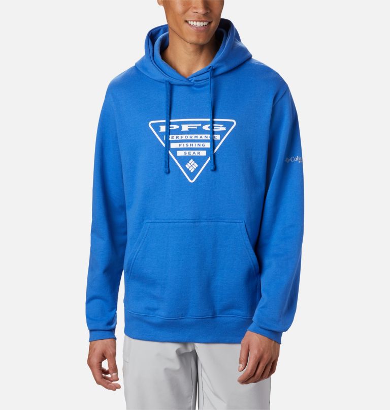 Black Grey Men's PFG Triangle Hoodies | FRCXMP-682 - Columbia Outlet Store
