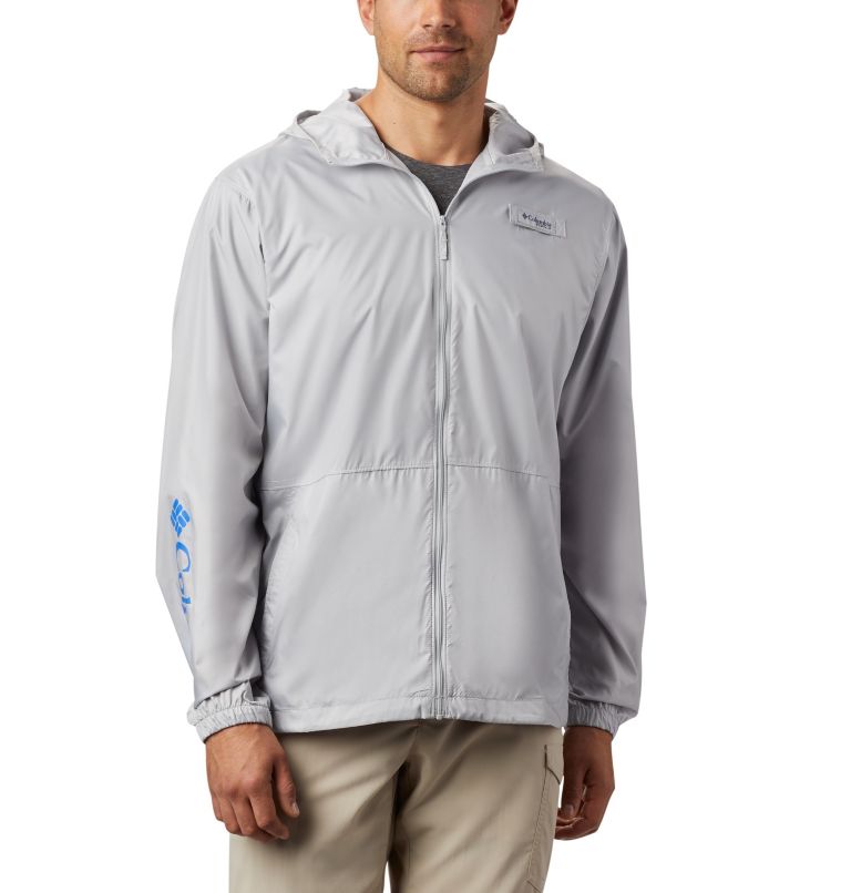 Blue Men's PFG Windbreaker | SKUNQO-589 - Columbia Outlet Store