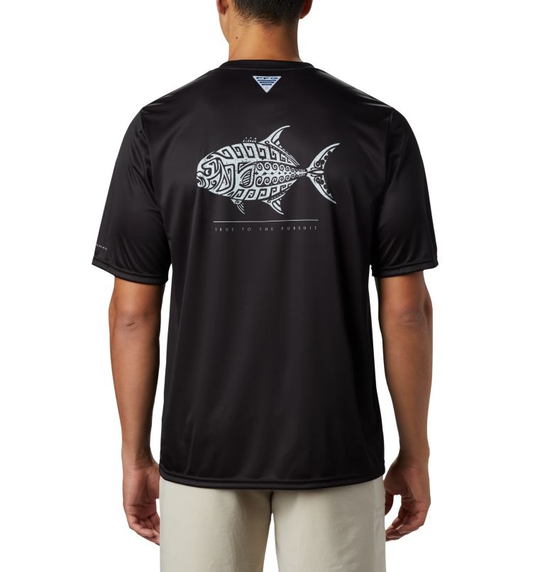 White Multicolor Men's PFG Terminal Tackle T-Shirt | RKGAFS-697 - Columbia Outlet Store