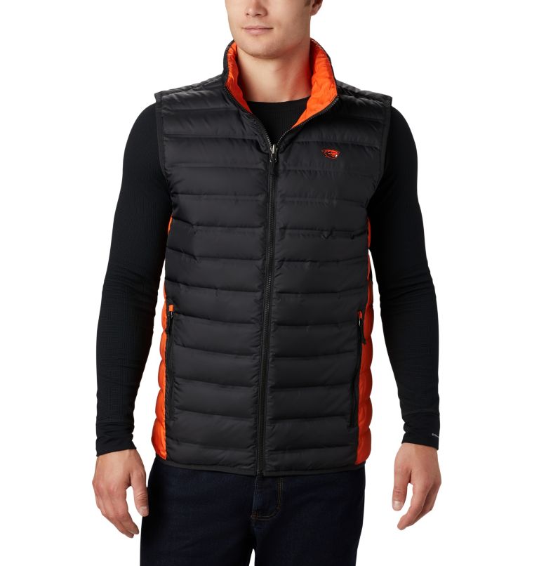 Black Orange Men's Collegiate Vest | IPOZYS-329 - Columbia Outlet Store