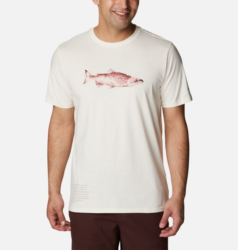 White Orange Men's Clarkwal T-Shirt | DYBJOQ-794 - Columbia Outlet Store