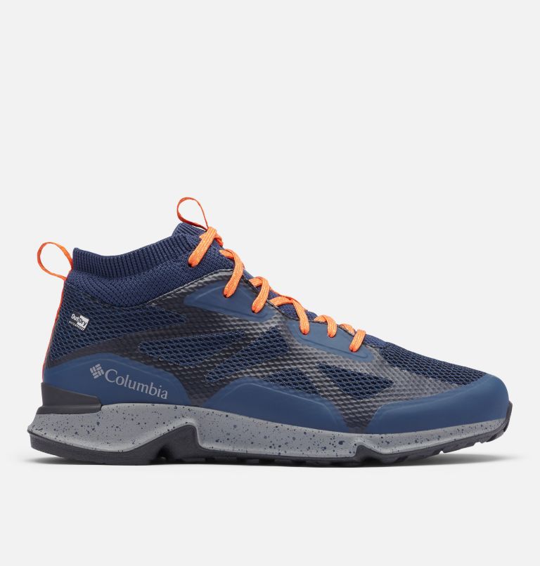 Navy Orange Men's Vitesse Mid OutDry Hiking Shoes | PQXCBT-712 - Columbia Outlet Store