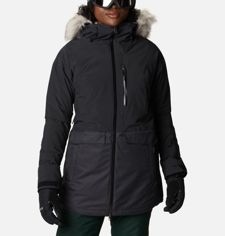 Black Women's Mount Bindo Ski Jacket | IXTPKL-524 - Columbia Outlet Store