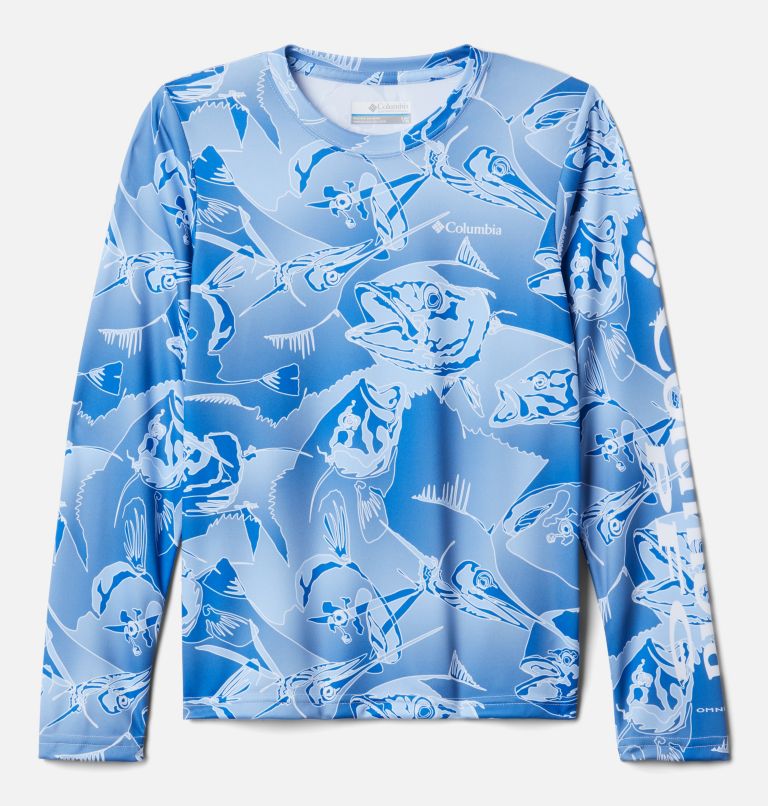 Blue Kids' PFG Super Terminal Tackle Shirts | KNPXSZ-254 - Columbia Outlet Store