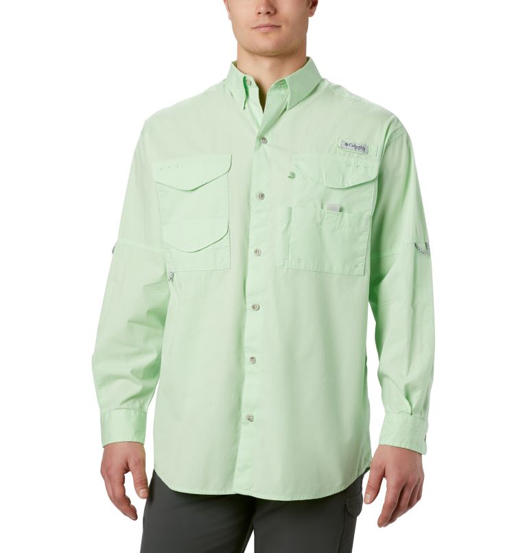 Blue Men's PFG Bonehead Shirts | RBGDTJ-954 - Columbia Outlet Store