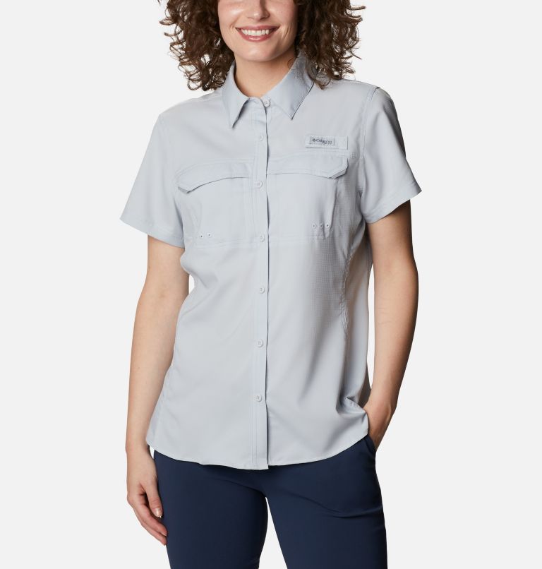 Grey Women's PFG Lo Drag Shirts | XRUEHZ-214 - Columbia Outlet Store