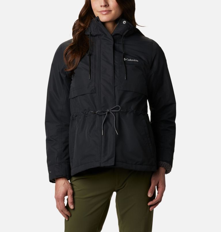 Black Women's Drop Ridge Interchange 3 In 1 Jacket | UQEYBO-830 - Columbia Outlet Store