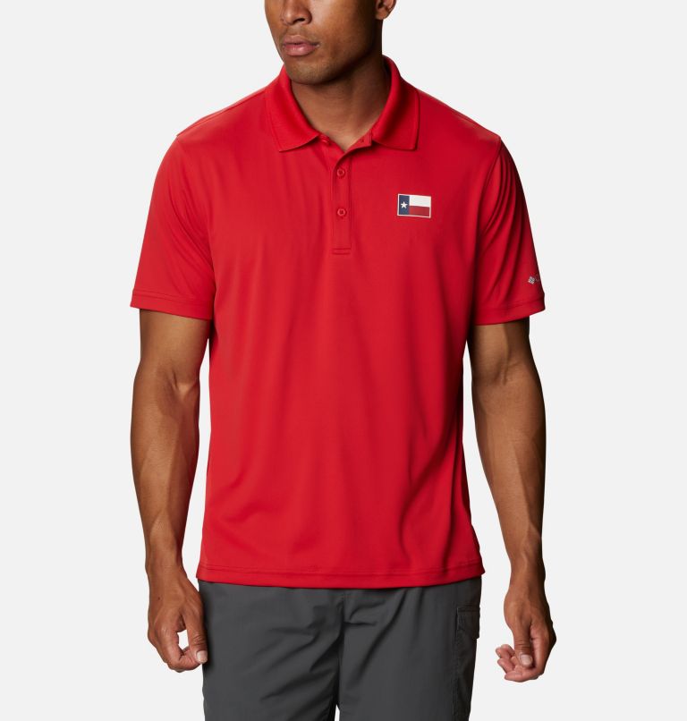 Red Men's PFG Terminal Tackle Polo | MVWKON-231 - Columbia Outlet Store