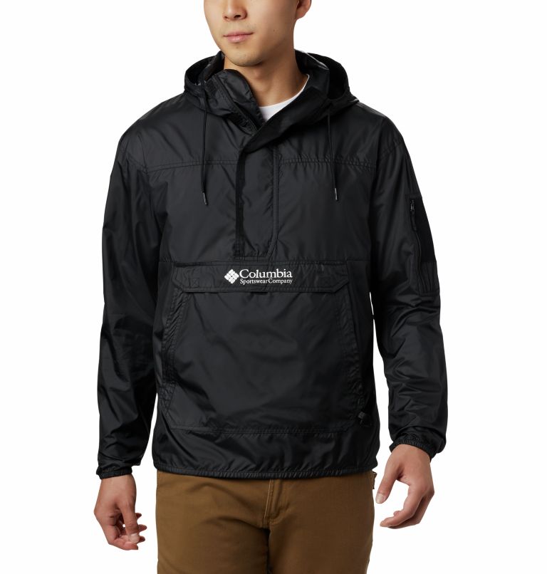 Black Men's Challenger Windbreaker | ALNUXK-374 - Columbia Outlet Store