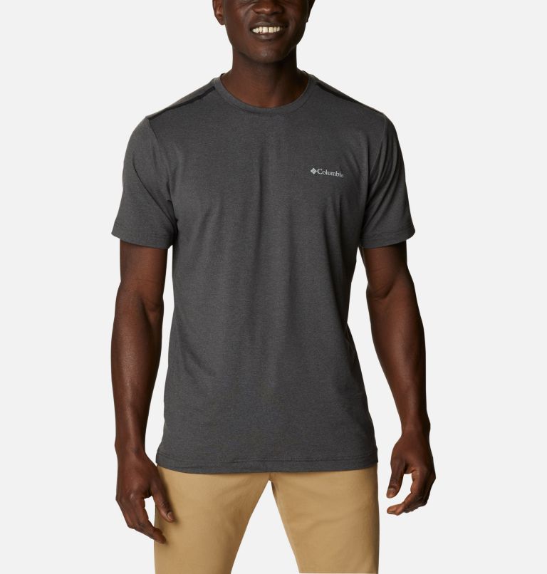 Blue Men's Tech Trail T-Shirt | YWQNED-760 - Columbia Outlet Store