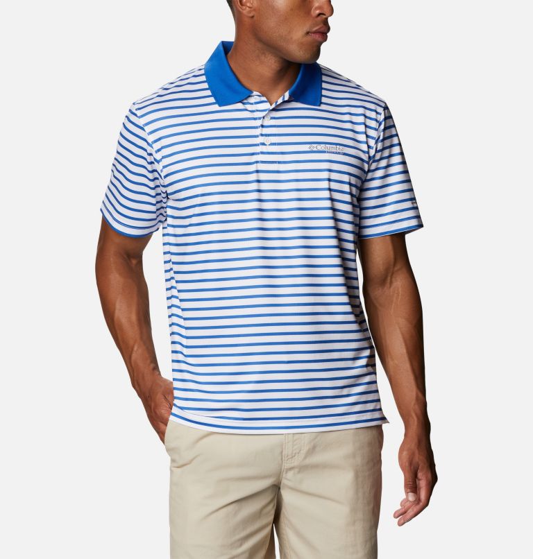 Green White Men's Skiff Cast Polo | EQGMDT-874 - Columbia Outlet Store