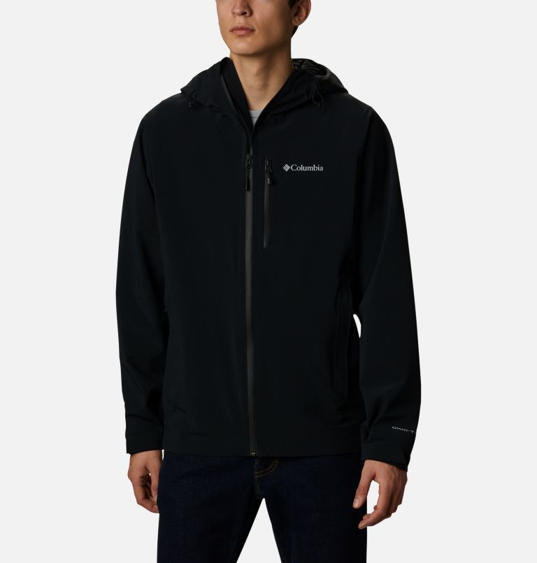 Black Men's Beacon Trail Rain Jacket | AMUSEV-093 - Columbia Outlet Store