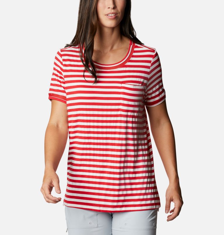 Red Women's Slack Water T-Shirt | PNBRHO-730 - Columbia Outlet Store
