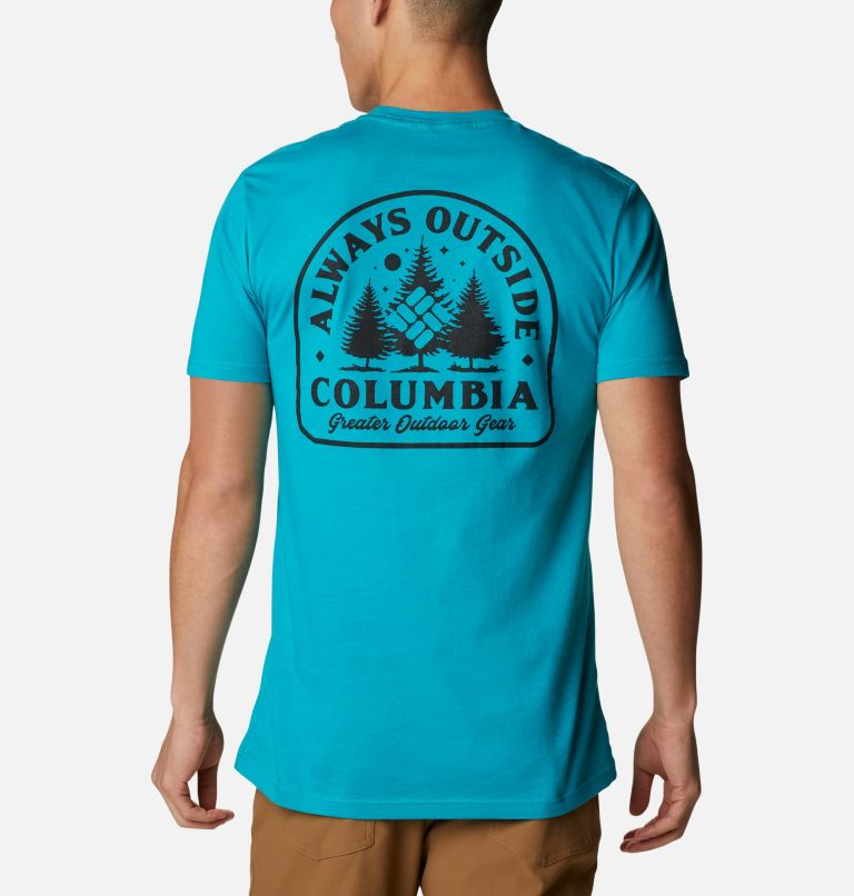 Black Men's Backpacking T-Shirt | ODPJTL-421 - Columbia Outlet Store