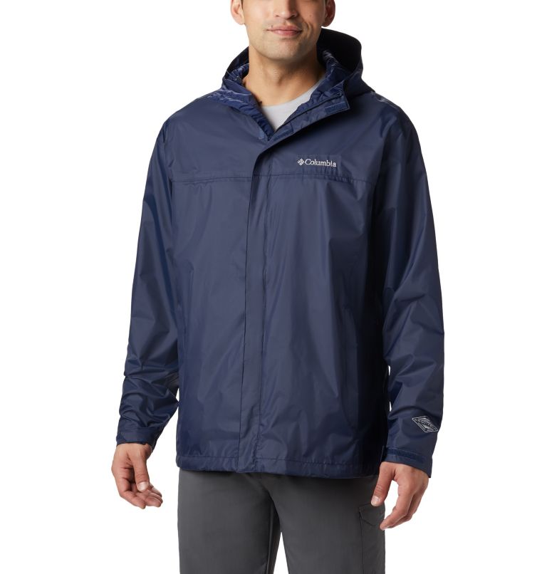 Navy Men's Coats Rain Jacket | FTJQWI-063 - Columbia Outlet Store