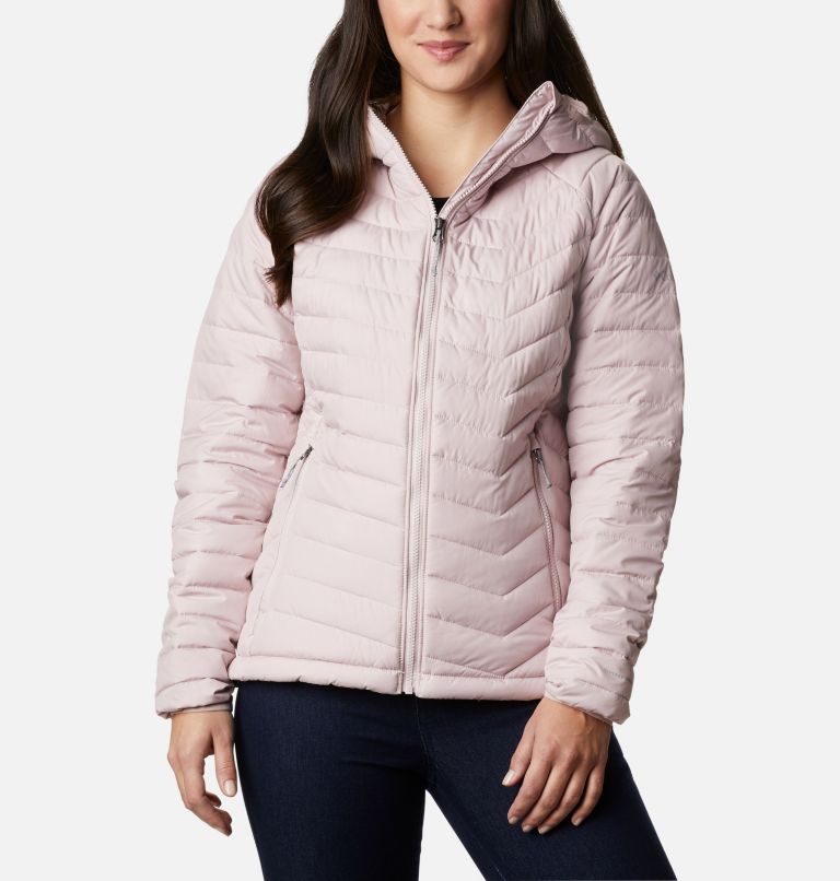 Black Women's Powder Lite Hooded Jacket | TNCEBA-234 - Columbia Outlet Store