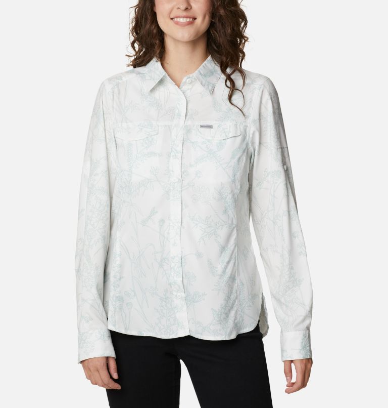 White Women's Silver Ridge Shirts | QOUAXK-537 - Columbia Outlet Store