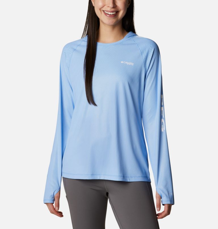 Grey Women's PFG Tidal Deflector Hoodies | OMQNIG-476 - Columbia Outlet Store