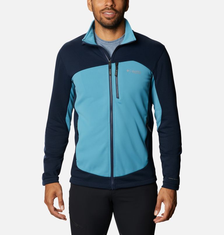 Navy Blue Men's Powder Fleece Jacket | LKJQUP-207 - Columbia Outlet Store
