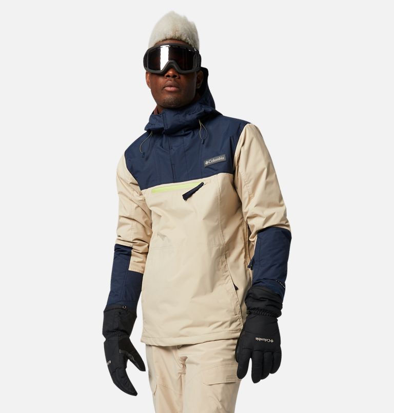 Khaki Navy Men's Park Run Ski Jacket | KOPRAB-780 - Columbia Outlet Store