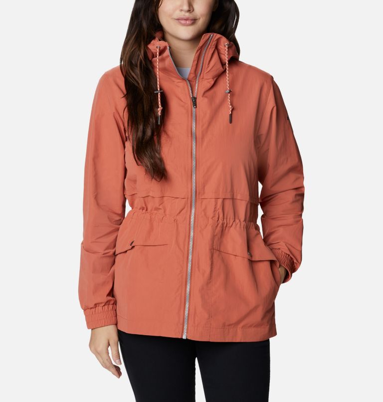 Brown Women's Day Trippin Rain Jacket | QTDUBG-372 - Columbia Outlet Store