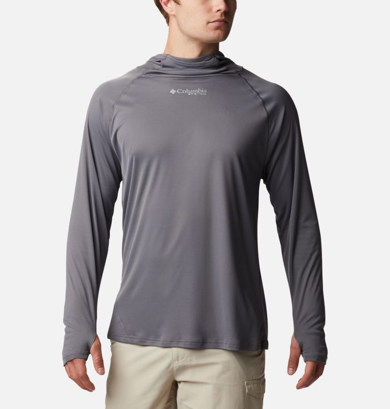 Grey Men's PFG Respool Hoodies | XEWHIF-401 - Columbia Outlet Store