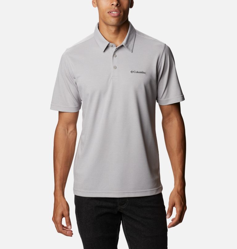 Grey Men's Pique Polo | JRWGZV-730 - Columbia Outlet Store