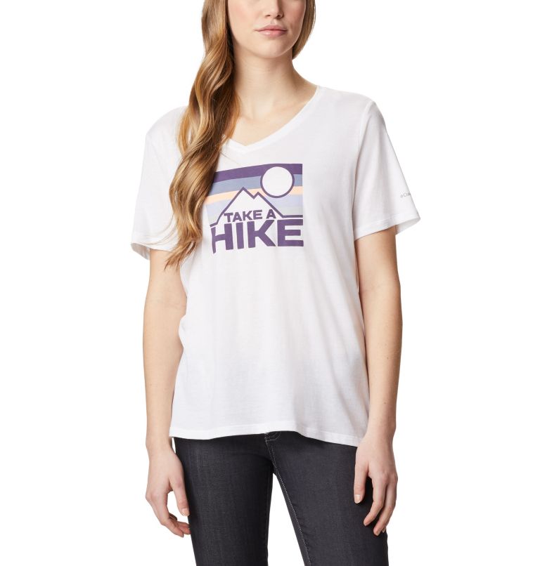 White Women's Mount Rose T-Shirt | FVAQGS-985 - Columbia Outlet Store