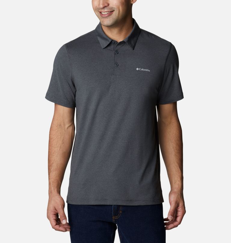 Black Men's Tech Trail Polo | VORUQN-759 - Columbia Outlet Store