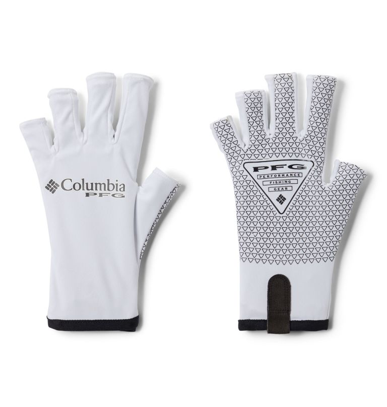 White Men's Terminal Tackle Gloves | HQSPAF-719 - Columbia Outlet Store
