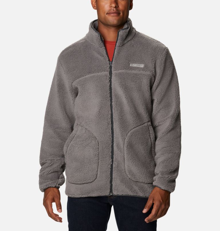 Grey Black Men's Rugged Ridge Sherpa II Fleece Jacket | UPBJOZ-234 - Columbia Outlet Store
