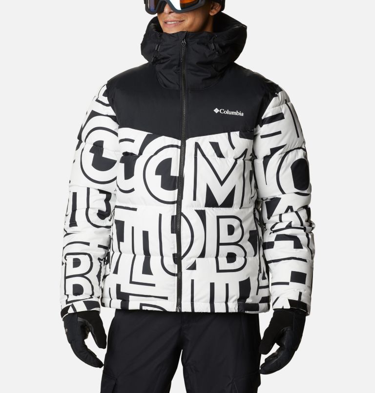 White Black Men's Iceline Ridge Ski Jacket | DBGREH-176 - Columbia Outlet Store