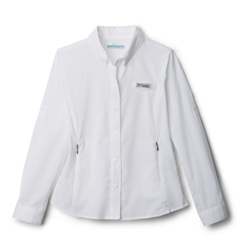White Kids' PFG Tamiami Shirts | FRCJSD-732 - Columbia Outlet Store