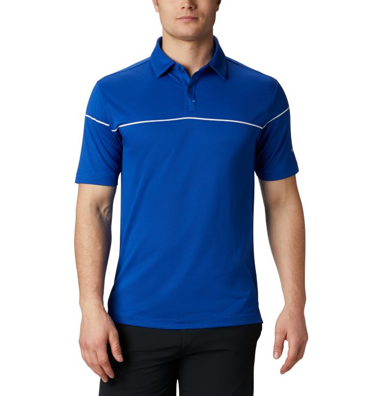 Azul Men's Omni-Wick Polo | UYHJCX-280 - Columbia Outlet Store
