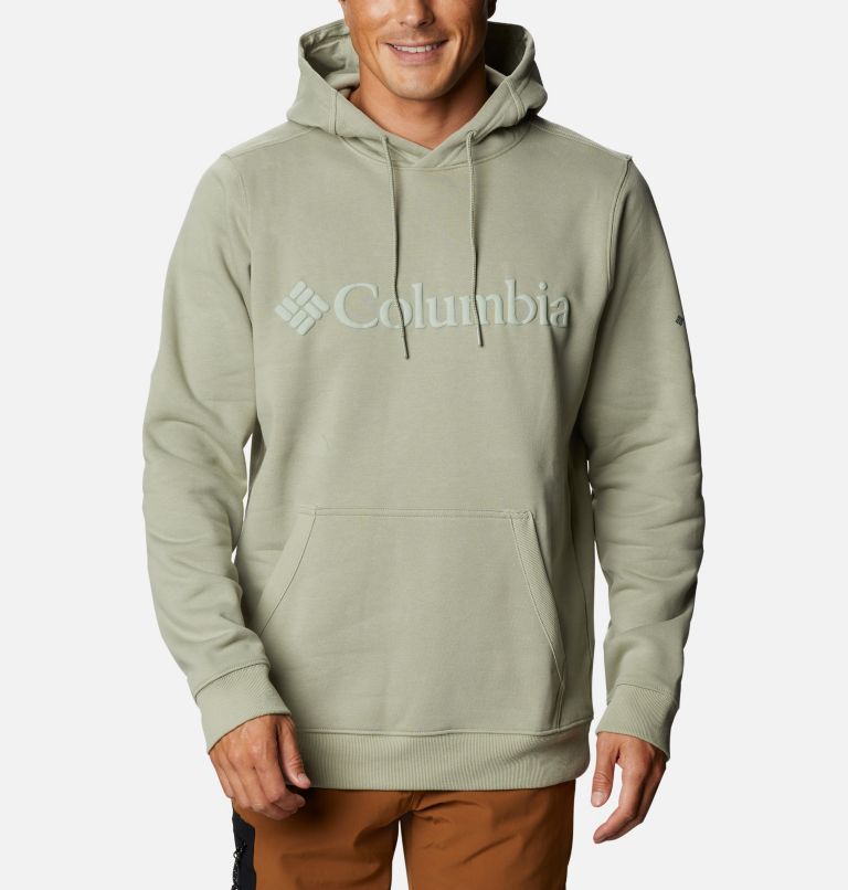 Green Men's CSC Basic Logo II Hoodies | MSPWRA-967 - Columbia Outlet Store