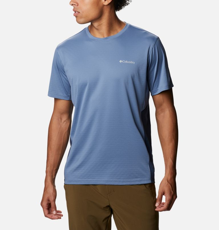 Yellow Grey Men's Zero Ice Cirro-Cool T-Shirt | YMONBR-184 - Columbia Outlet Store