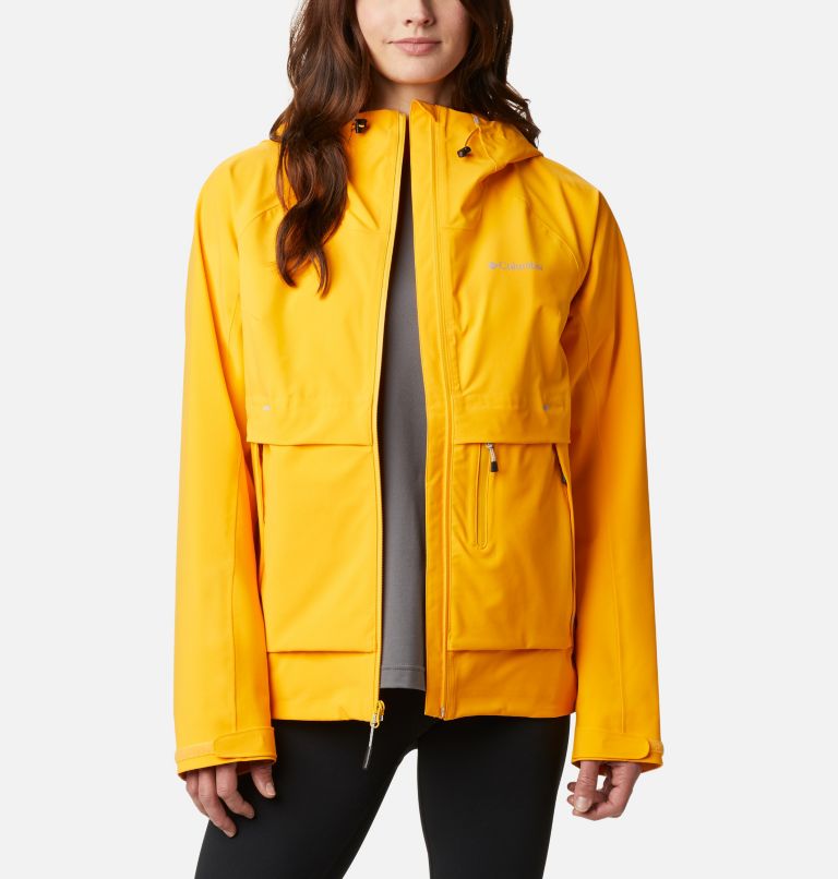 Yellow Women's Beacon Trail Rain Jacket | ZKYGEX-542 - Columbia Outlet Store
