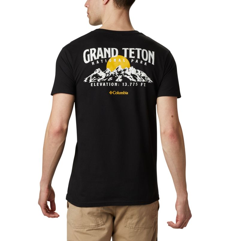 Black Men's Teton T-Shirt | XSZIDB-057 - Columbia Outlet Store