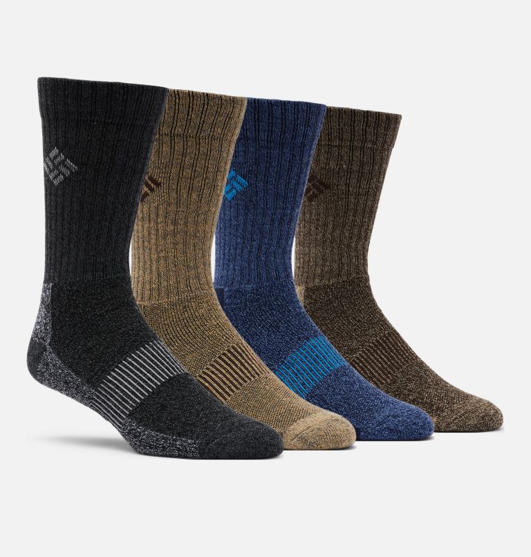 Black Grey Men's Moisture-Control Socks | MYFGRS-487 - Columbia Outlet Store