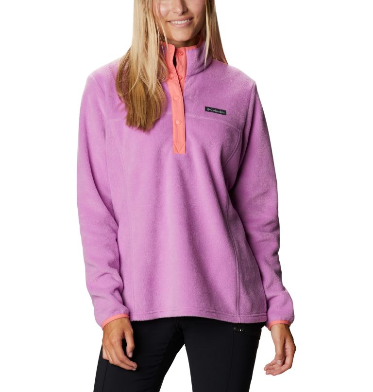Pink White Women's Benton Springs Hoodies | BICTEY-046 - Columbia Outlet Store