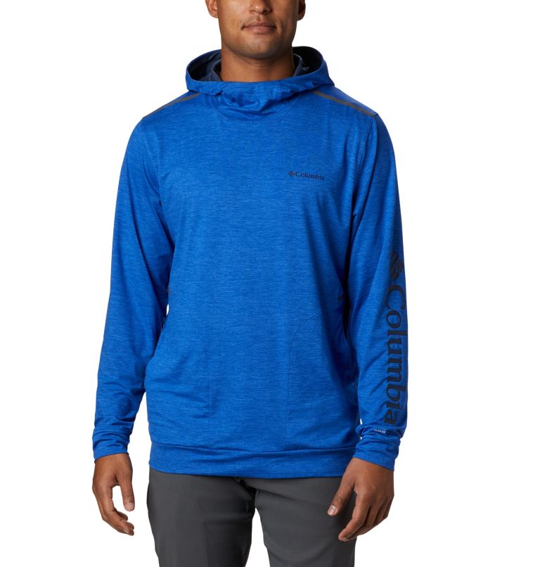 Green Black Men's Tech Trail Hoodies | YVPIGL-291 - Columbia Outlet Store