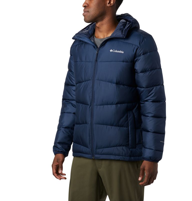 Green Men's Fivemile Butte Hooded Jacket | YXGHUB-358 - Columbia Outlet Store